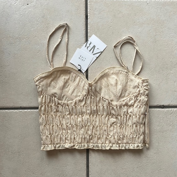 Zara Tops - Beige corset